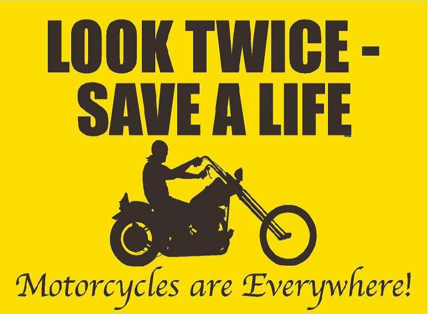 SHARE THE ROAD WITH MOTORCYCLES